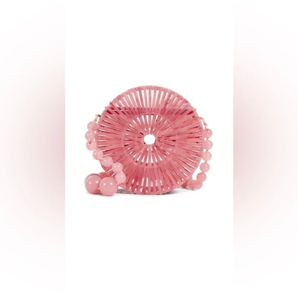 Cult Gaia Acrylic Luna Shoulder Bag in Cherry Quartz, NWT, BNIB - Picture 11 of 11